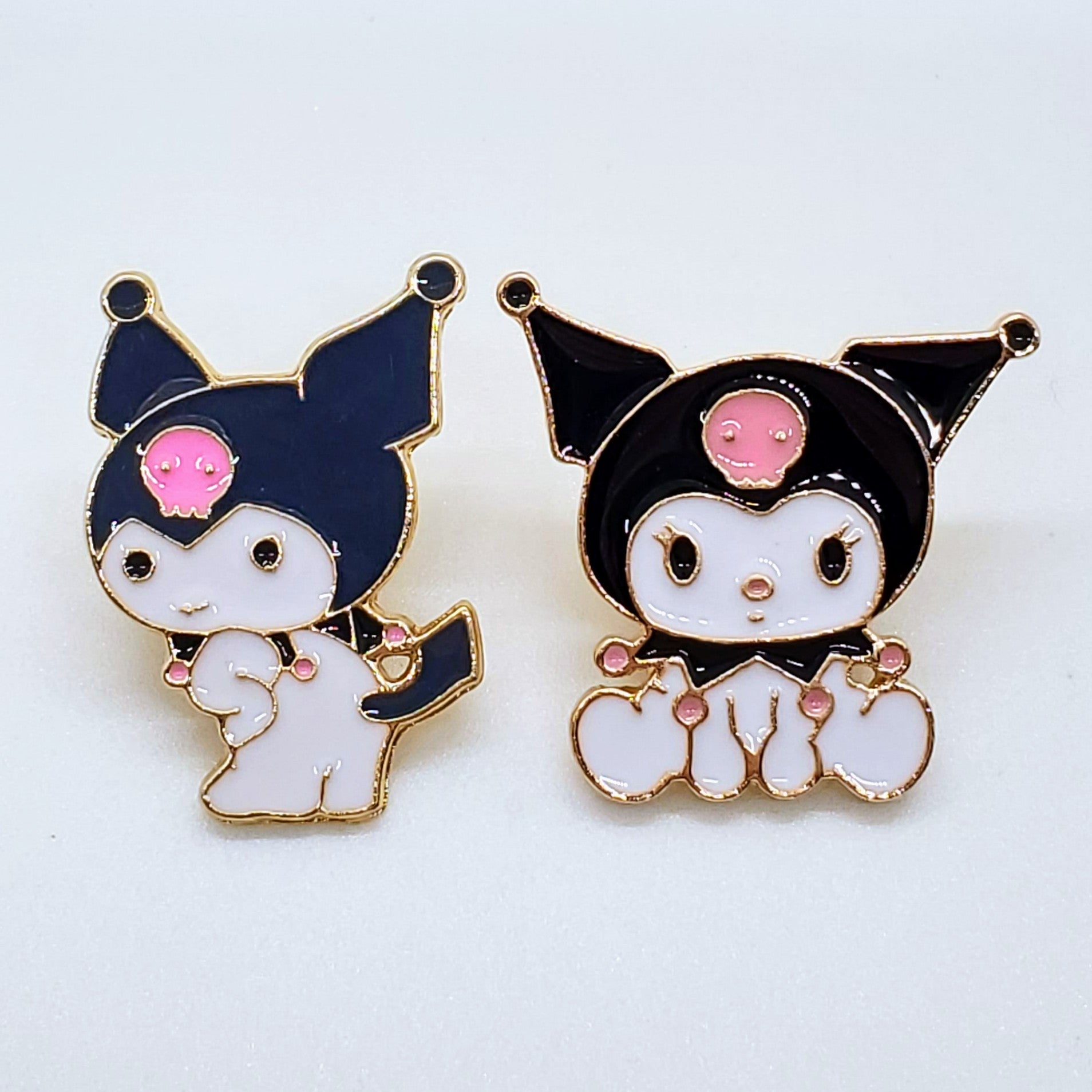 Girl Sanrio Kitty/Kuromi Enamel Pin Set